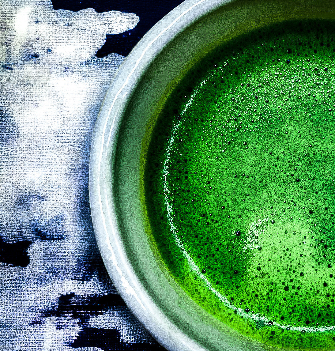 A close up shot of a bowl of mill City Blend ceremonial matcha.