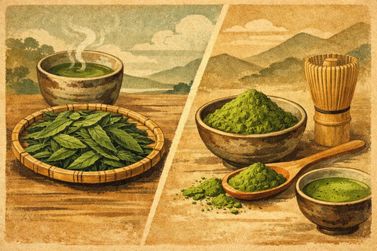 Tencha vs Matcha Difference: Leaf, Powder, Flavor - River & Stone Tea