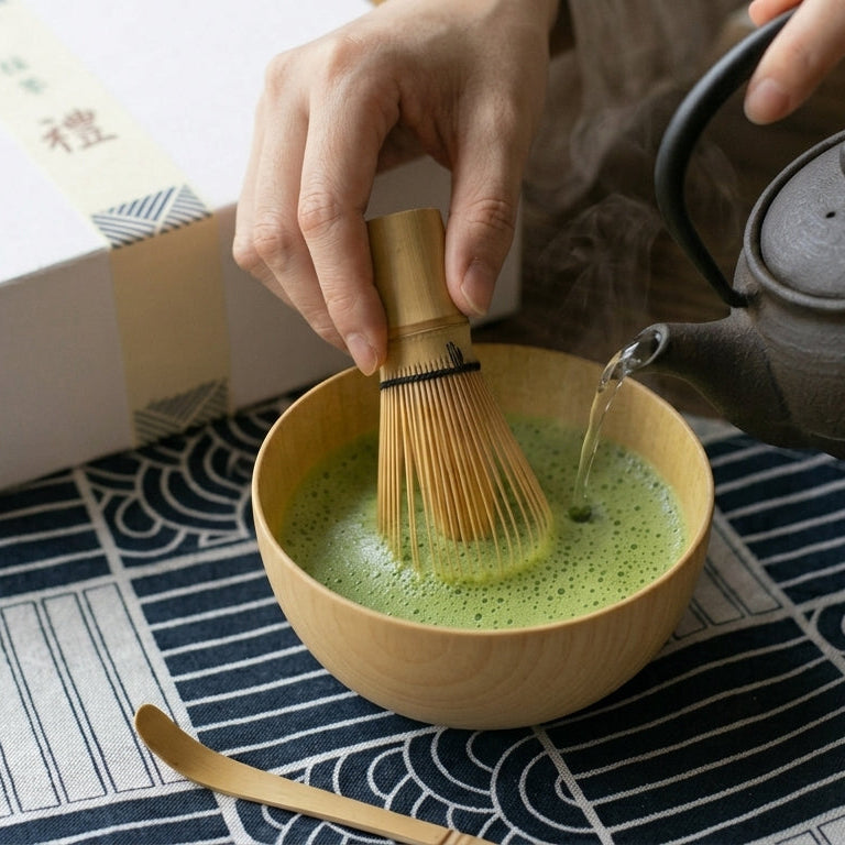 Japanese Minimalist Bamboo Matcha Set