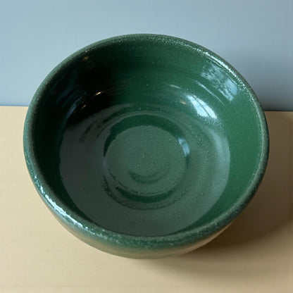 Britt Howe Handmade Stoneware Forest Green Bowl - A - River & Stone Tea