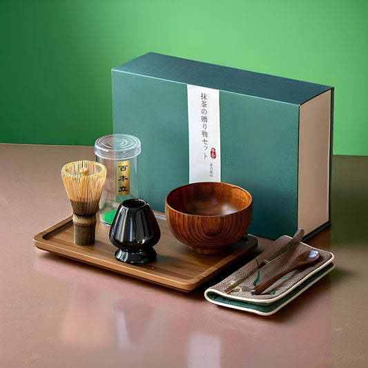 Exotic Jujube Wood Matcha Gift Set - River & Stone Tea