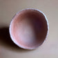 Top down shot of the hand-made brick clay matcha bowl.