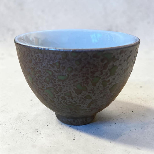 Mottled Green Tea Porcelain Cup - River & Stone Tea